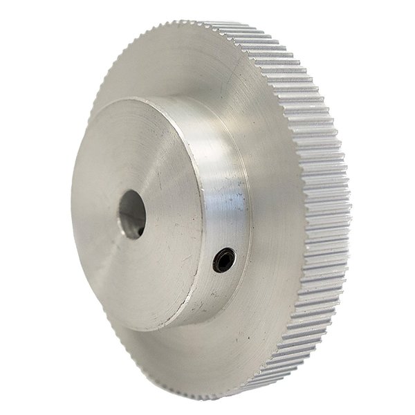 B B Manufacturing 100-2P06-6A4, Timing Pulley, Aluminum, Clear Anodized 100-2P06-6A4